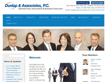 Tablet Screenshot of dunlap-associates.com